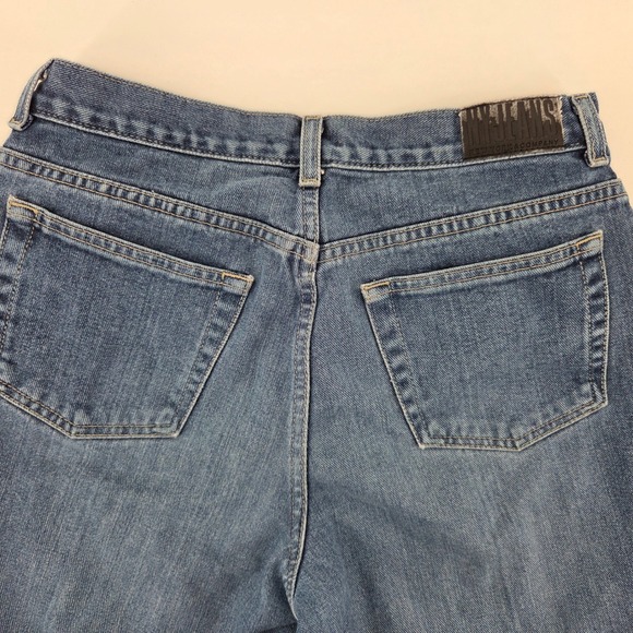 New York & Co NY Jeans Low Rise Flare Tall Womens Size 6 Blue Denim Minimalist - Picture 8 of 10